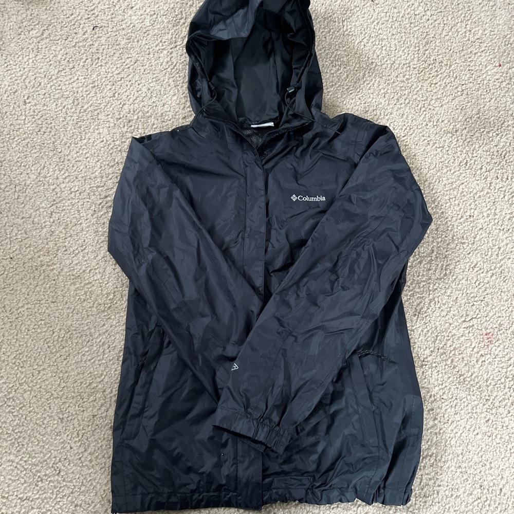 Columbia Sportswear black windbreaker jacket